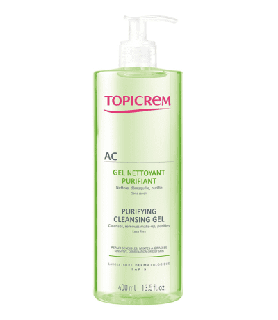topicrem ac gel nettoyant purifiant 400ml