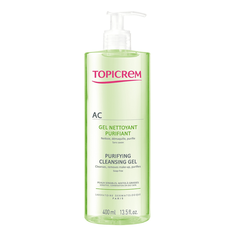 topicrem ac gel nettoyant purifiant 400ml