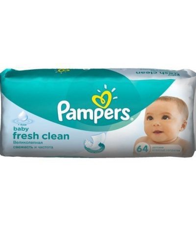 lingette pampers 64 wipes