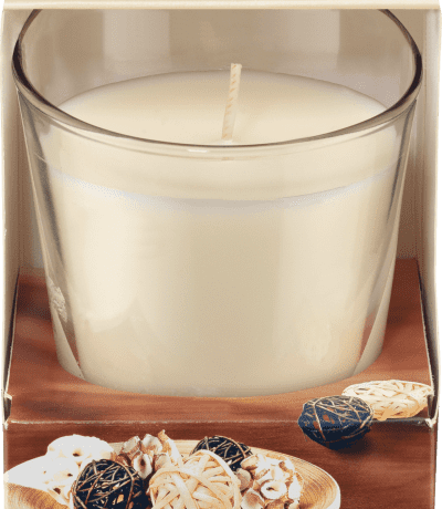 profissimo bougie parfumee avec verre anti-tabac