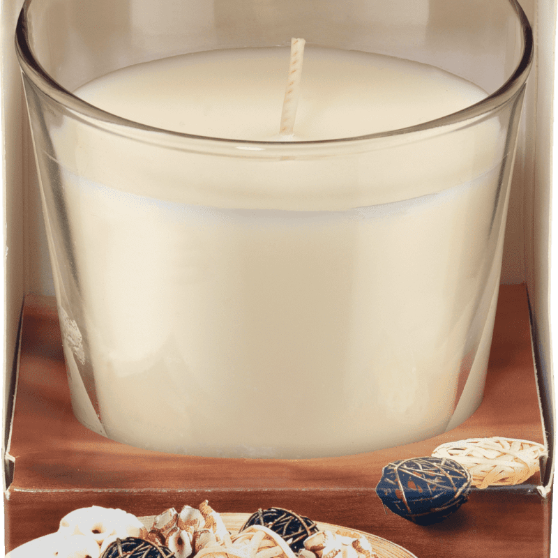 profissimo bougie parfumee avec verre anti-tabac