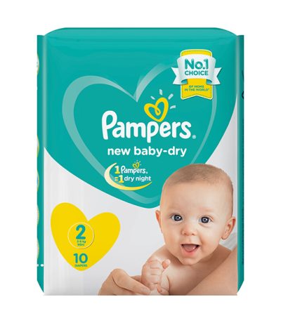 pampers baby dry taille 2 10 unites