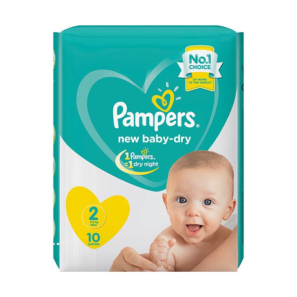 pampers baby dry taille 2 10 unites