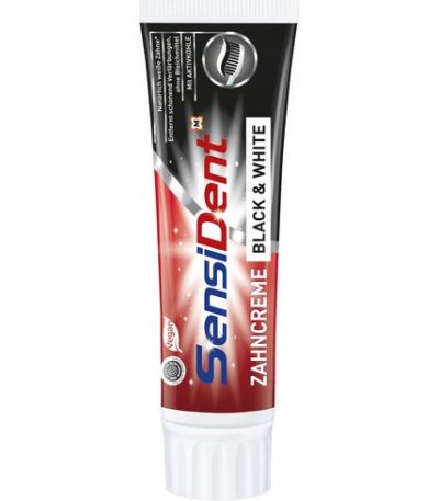 sensident dentifrice charbon actif 75ml