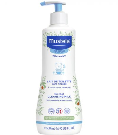 mustela lait de toilette sans rincage 500ml