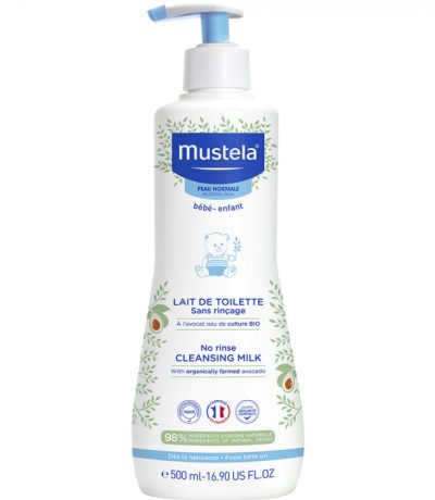mustela lait de toilette sans rincage 500ml