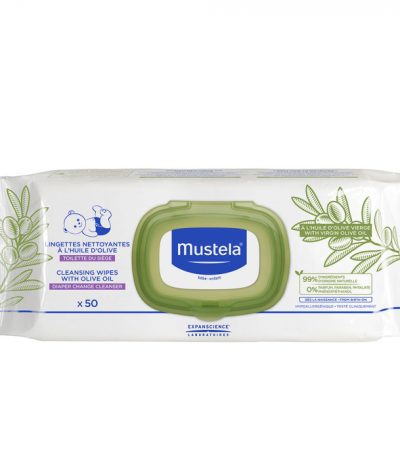 mustela lingette huile d´olive 50 unites