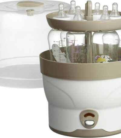 h+h sterilisateur de biberons, 6 biberons blanc