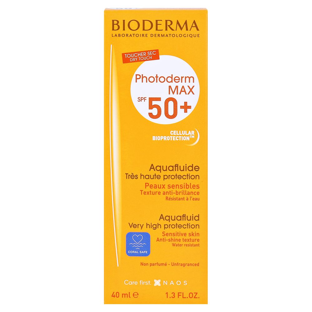 bioderma– photoderm max aquafluide invisible spf 50+ 40 ml BIODERMA– PHOTODERM MAX AQUAFLUIDE INVISIBLE SPF 50+ 40 ml