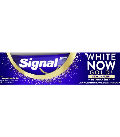 signal dentifrice white now gold