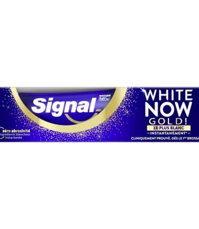 signal dentifrice white now gold