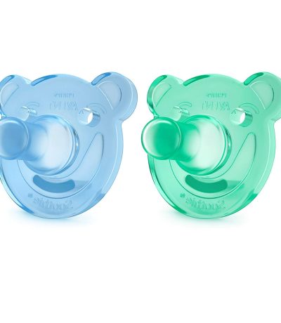 avent lot 2 sucettes soothie 0-3 m modele garcon