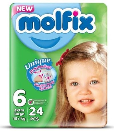 molfix couches taille 6, 24 unites