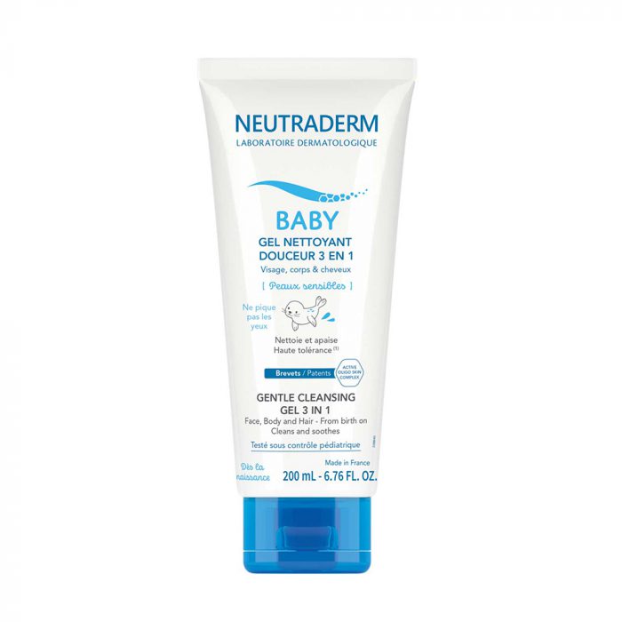 neutraderm gel nettoyant douceur 3en1 des la naissance 200ml NEUTRADERM GEL NETTOYANT DOUCEUR 3EN1 DES LA NAISSANCE 200ML
