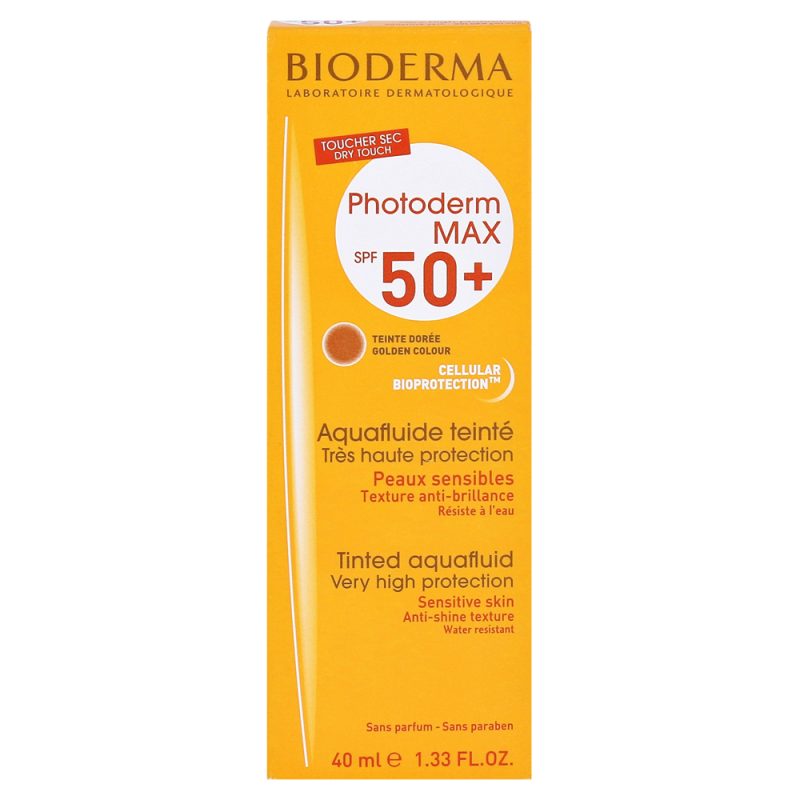 bioderma&ndash; photoderm max aquafluide teinte doree spf 50+