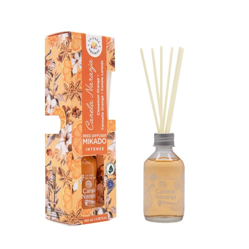 la casa de los aromas mikado intense 100ml cannelle/orange