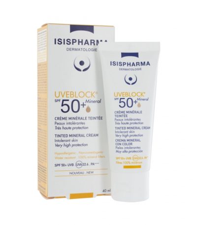 isispharma uveblock 50+ teinte 40ml