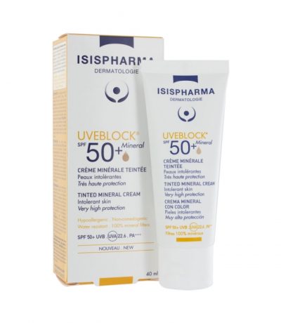 isispharma uveblock 50+ teinte 40ml
