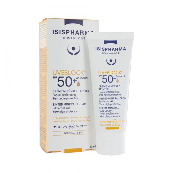 isispharma uveblock 50+ teinte 40ml