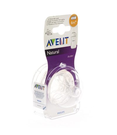 avent 2 tetines -6m /4t