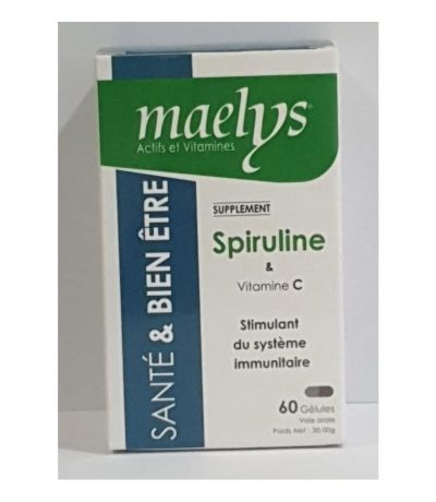 maelys spiruline et vitamine c 60 gelules