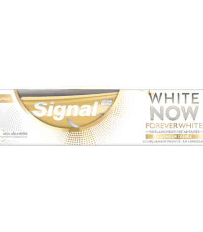 signal dentifrice white now forever