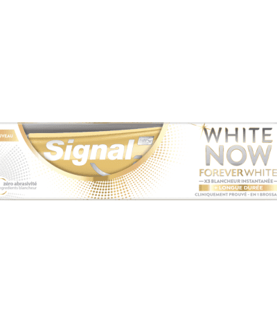 signal dentifrice white now forever