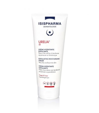 isispharma urelia creme hydratante exfoliante peaux tres seches a tendance atopique 10 150ml