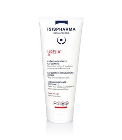 isispharma urelia creme hydratante exfoliante peaux tres seches a tendance atopique 10 150ml