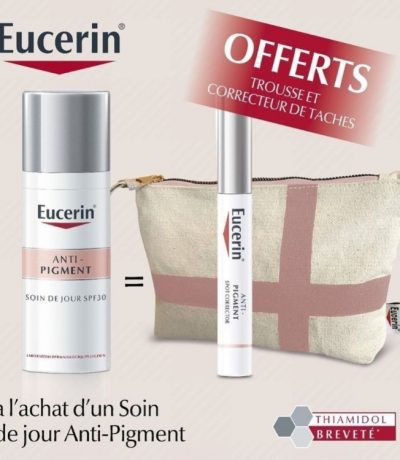 trousse eucerin anti pigment soin de jour spf50ml + anti pigment correcteur de tache