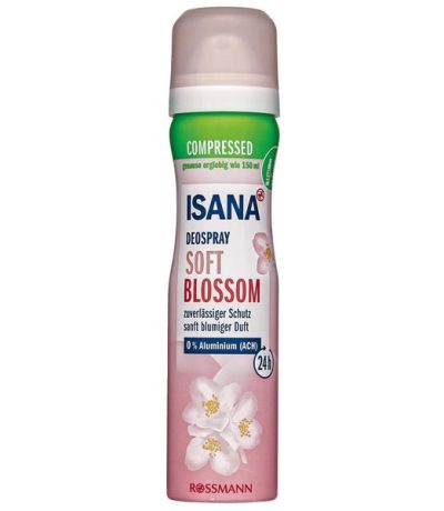 isana deospray soft douceur de la fleur compresse 75 ml