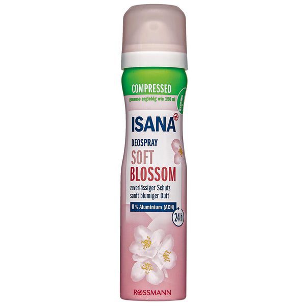 isana deospray soft douceur de la fleur compresse 75 ml