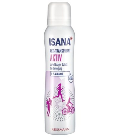 isana spray anti-transpirant actif 150.0 ml