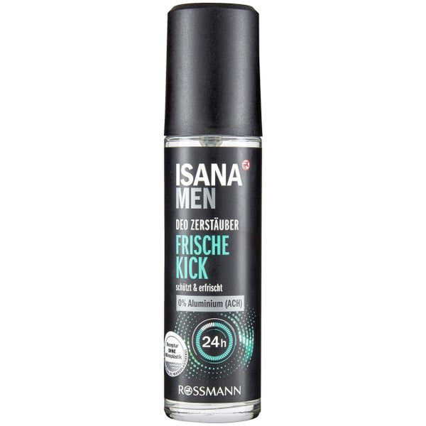 isana men deo spray fraicheur kick 75 ml