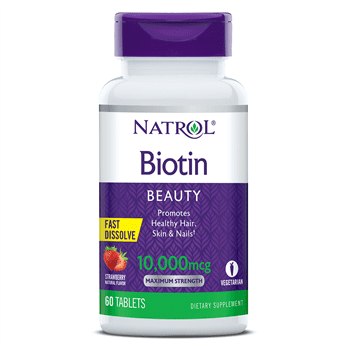natrol biotin beauty strawberry 60 comprimes