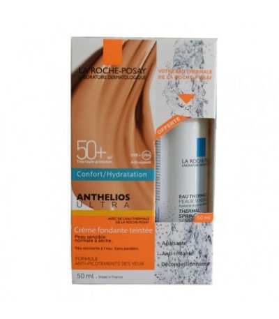 laroche-posay anthelios fondante teintee + eau ethermal 50ml pack