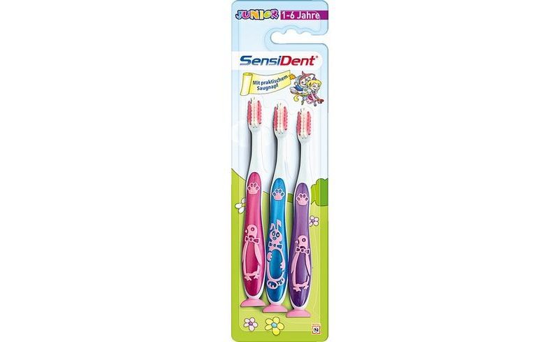 sensident brosse a dents junior 1-& ans avenc ventouse