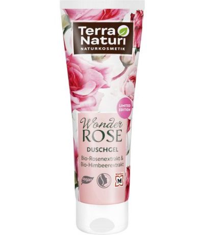 terra naturi gel douche a la rose merveilleuse