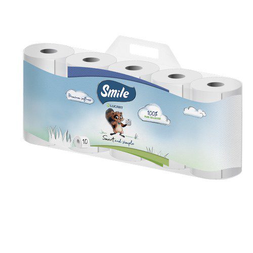 smile papier hygienique 4plis 10 rouleaux