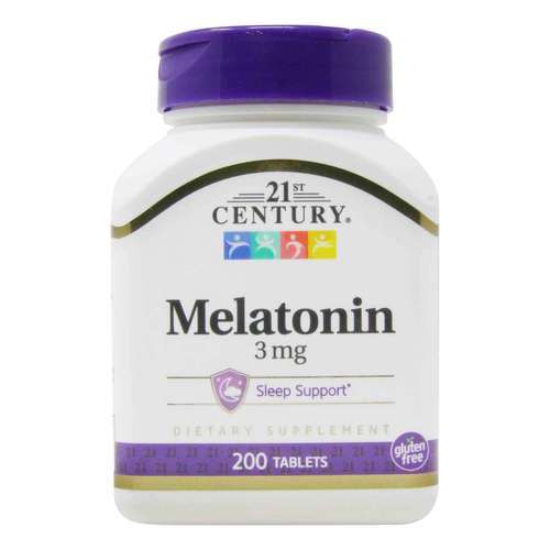 21 century melatonin 3 mg, 200 comprimes 21 CENTURY MELATONIN 3 MG – 200 COMPRIMÉS