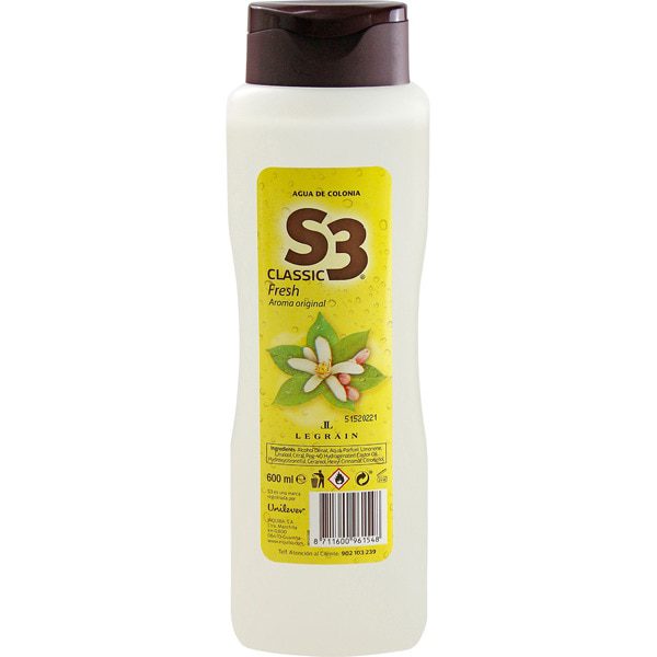 s3 eau de cologne 600ml S3 EAU DE COLOGNE 600ML