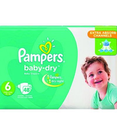 pampers couche taille 6 48 unites