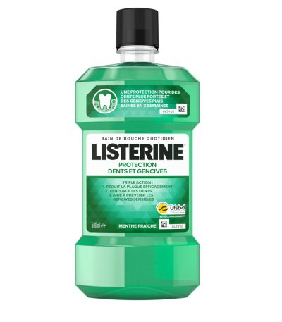 listerine bain bouche gencives 500ml