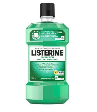 listerine bain bouche gencives 500ml