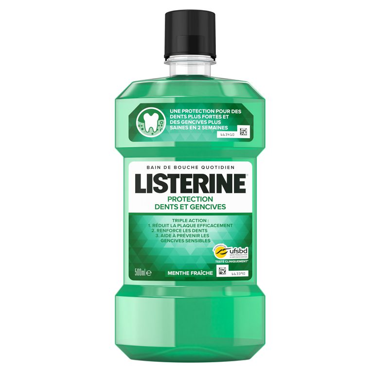 listerine bain bouche gencives 500ml