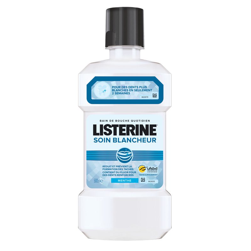 listerine bain bouche blancheur 500ml