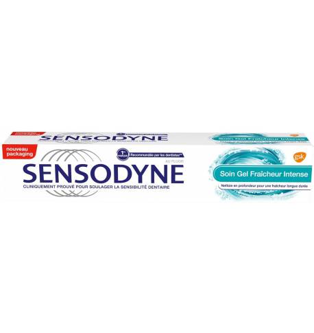 sensodyne soin gel fraicheur intense 75ml