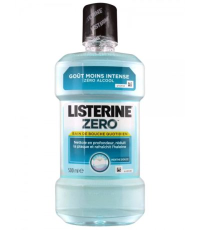 listerine bain douche zero 500ml