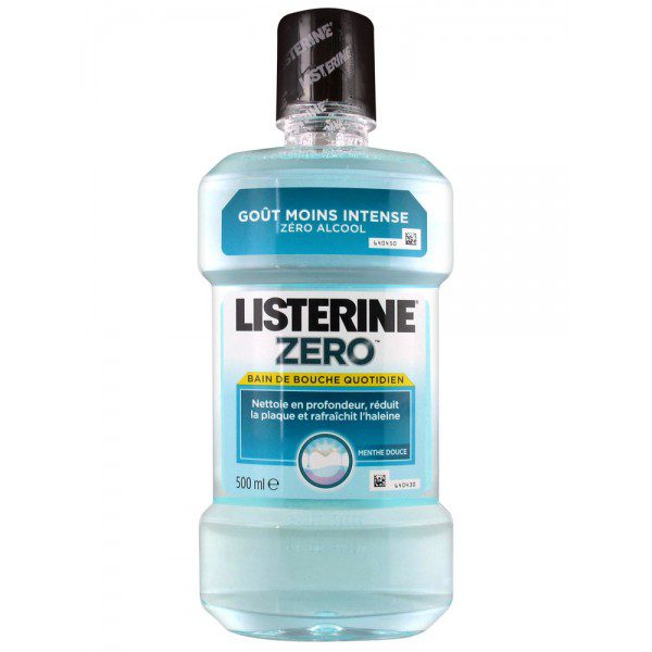 listerine bain douche zero 500ml