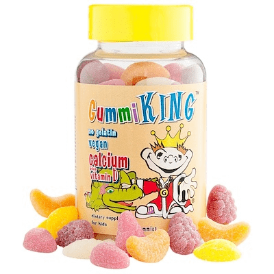 gummiking calcium+vitamin d pour enfants, 60 gummies